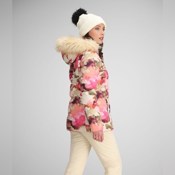 NWT Obermeyer Circe Down Ski Jacket in Blooming Camo - Picture 5 of 16